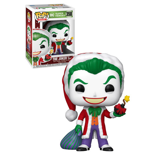Funko POP! DC Super Heroes Holiday #358 Joker As Santa - New, Mint Condition