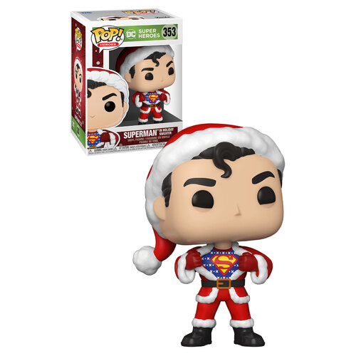 Funko POP! DC Holiday #353 Superman (Ugly Sweater) - New, Mint Condition