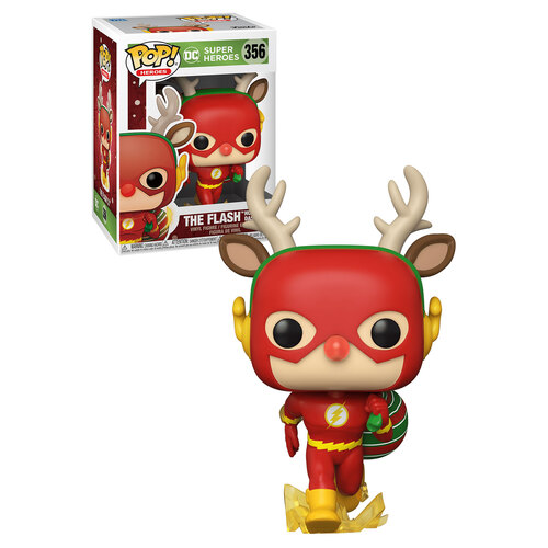 Funko POP! DC Super Heroes Holiday #356 The Flash Holiday Dash - New, Mint Condition