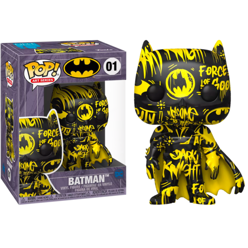Funko POP! Art Series #01 Batman (Black/Yellow) - New, Mint Condition