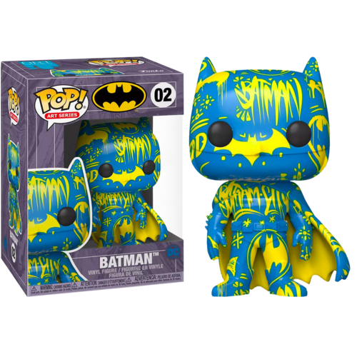 Funko POP! Art Series #02 Batman (Blue/Yellow) - New, Mint Condition