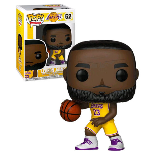 Funko POP! Basketball Los Angeles Lakers #52 Lebron James (Yellow Uniform) - New, Mint Condition