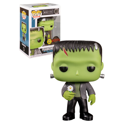 Funko POP! Movies Universal Monsters #607 Frankenstein (With Flower - Glows In The Dark) - New, Mint Condition