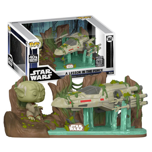 Funko POP! Star Wars Movie Moments #382 Yoda A Lesson In The Force - 2020 Galactic Convention Exclusive - New, Mint Condition