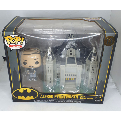 Funko POP! Town Batman #13 Alfred Pennyworth With Wayne Manor - New, Minor Box Damage