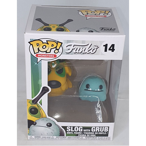 Funko POP! Monsters #14 Slog With Grub - New, Slight Box Damage