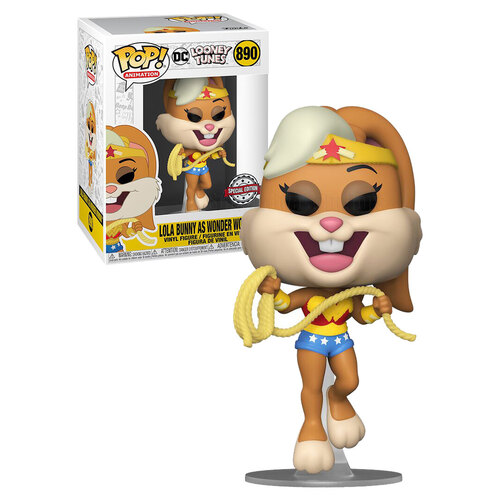 Funko POP! DC Looney Tunes #890 Lola Bunny As Wonder Woman - New, Mint Condition