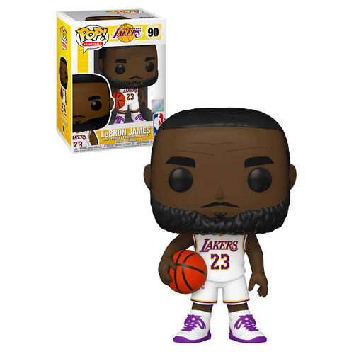 Funko POP! Basketball Los Angeles Lakers #90 Lebron James (White Alternate Uniform) - New, Mint Condition