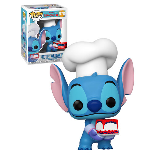 Funko POP! Disney Lilo & Stitch #978 Stitch As Baker - Funko 2020 New York Comic Con (NYCC) Limited Edition - New, Mint Condition