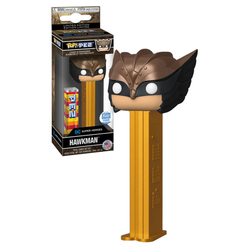 Funko POP! Pez DC Hawkman Candy & Dispenser - Funko Shop Limited Edition 1500 Pcs - New, Mint Condition