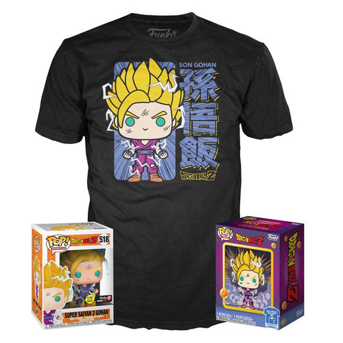 Funko Pop! Tees #518 Dragonball Z POP! Vinyl & T-Shirt Box Set - SS2 Gohan (Glows In The Dark) Import - New, Mint [Size: XL]