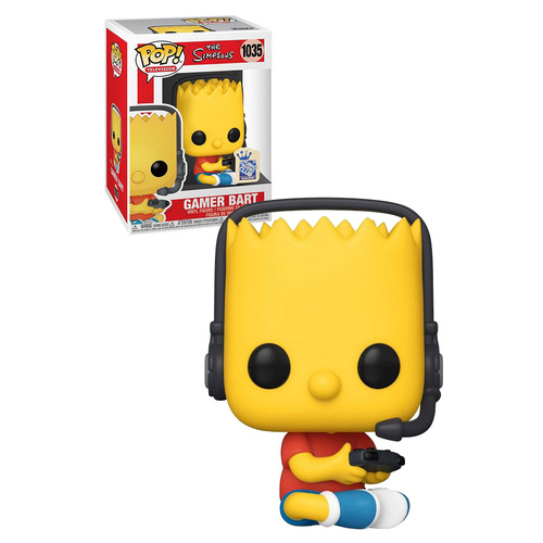 Funko POP! Television The Simpsons #1035 Gamer Bart - Limited Gamestop Exclusive - New, Mint Condition