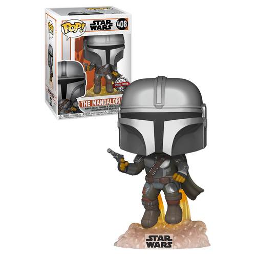 Funko POP! Star Wars The Mandalorian #408 The Mandalorian With Jetpack - New, Mint Condition