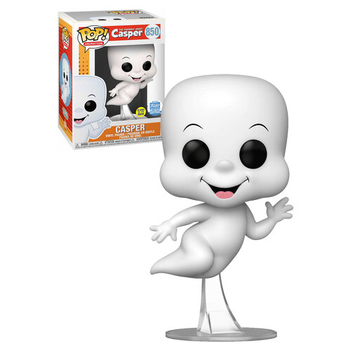 Funko POP! Animation The Friendly Ghost Casper #850 Casper (Glows In The Dark) - Limited Funko Shop Exclusive - New, Mint Condition