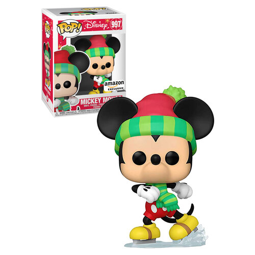 Funko POP! Disney Holiday #997 Mickey Mouse (Ice Skating) - Limited Amazon Exclusive - New, Mint Condition