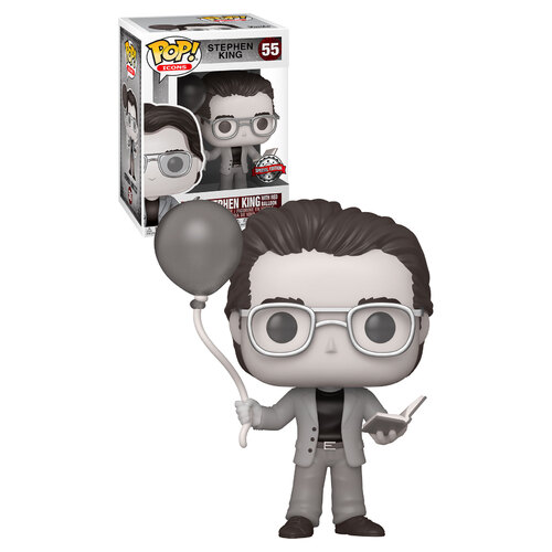 Funko POP! Icons Stephen King #55 Stephen King (With Balloon - Black & White) - New, Mint Condition