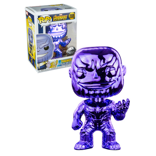 Funko POP! Marvel Avengers Infinity War #289 Thanos (Purple Chrome) - Limited Exclusive - New, Mint Condition