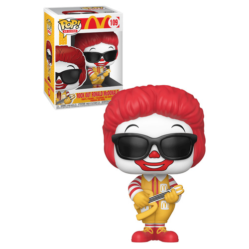 Funko Pop! Ad Icons McDonald's #109 Rock Out Ronald McDonald - New, Mint Condition