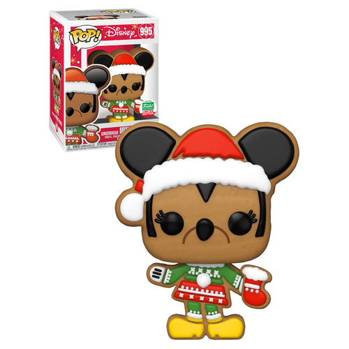 Funko Pop! Disney #995 Gingerbread Minnie Mouse (Funko Christmas) POP! Vinyl - New, Mint Condition