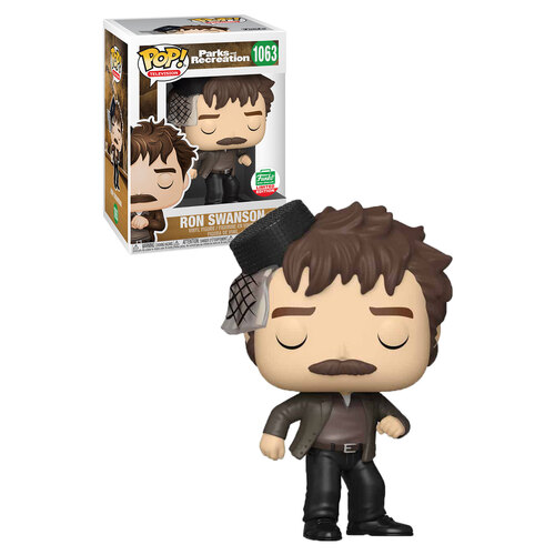 Funko POP! Parks And Recreation #1063 Ron Swanson (Dancing) - Limited Funko Shop Exclusive - New, Mint Condition