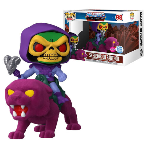 Funko POP! Rides Masters Of The Universe #98 Super-Sized Skeletor On Panthor (Flocked) - Limited Funko Shop Exclusive - New, Mint Condition