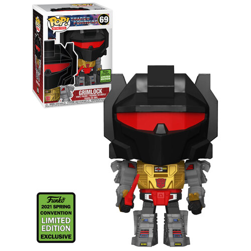 Funko POP! Vinyl Transformers #69 Grimlock - 2021 Emerald City Comic Con (ECCC) Limited Edition - New, Mint Condition