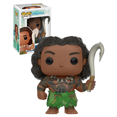 Funko POP! Disney Moana #219 Maui (With Fish Hook) - New, Mint Condition, Vaulted