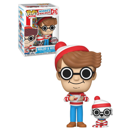 Funko POP! Books Where's Waldo #25 Waldo & Woof  - New, Mint Condition