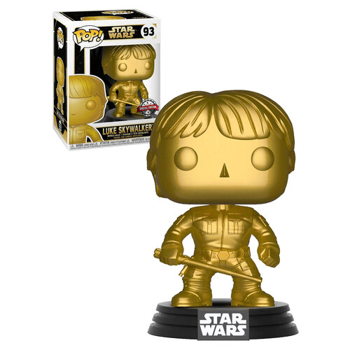 Funko POP! Star Wars #93 Luke Skywalker (Gold Metallic) - New, Mint Condition