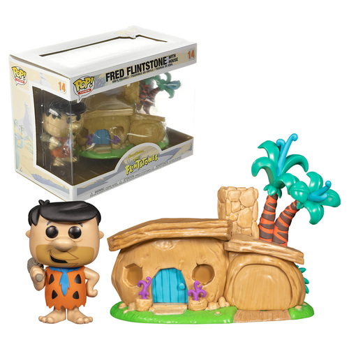 Funko POP! Town The Flintstones #14 Fred and Flintstones Home - New, Mint Condition