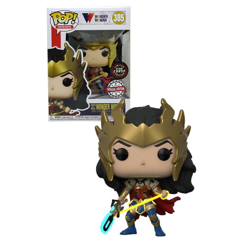 Funko POP! Heroes Wonder Woman #385 Death Metal 80th Anniversary - Limited Glow Chase Edition - New, Mint Condition