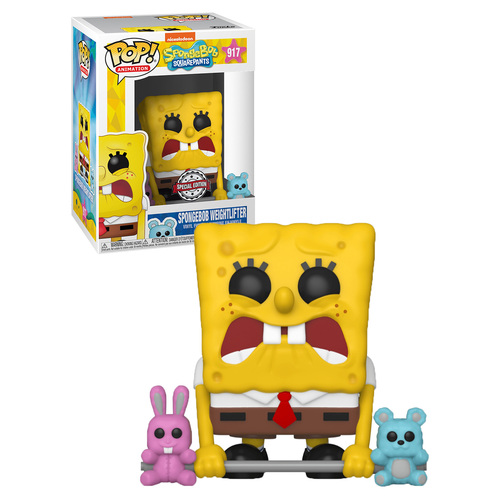 Funko POP! Animation Spongebob Squarepants #917 Spongebob Weightlifting - New, Mint Condition