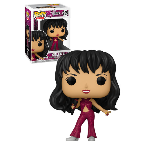 Funko POP! Rocks #205 Selena (Burgundy Glitter Outfit)  - New, Mint Condition