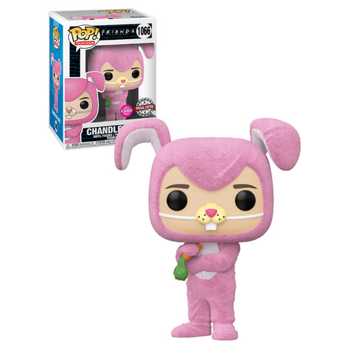 Funko POP! Television Friends #1066 Chandler As Bunny (Flocked) - New, Mint Condition