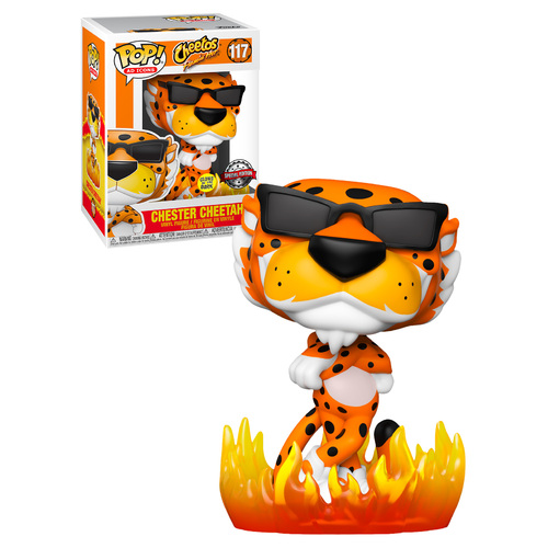 Funko POP! Ad Icons Cheetos #117 Chester Cheetah (Glows In The Dark) - Limited Box Lunch - New, Mint Condition