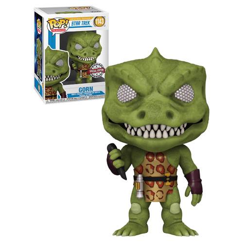 Funko POP! Television Star Trek TOS #1143 Gorn With Weapon RS - New, Mint Condition