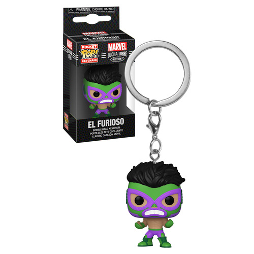 Funko Pocket POP! Keychain Marvel #53892 Lucha Libre El Furioso  - New, Mint Condition