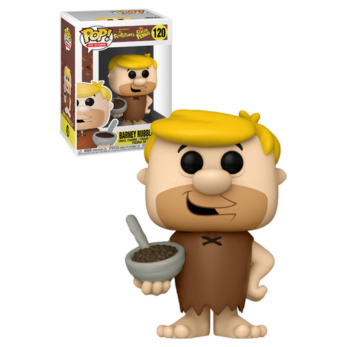 Funko POP! Ad Icons The Flintstones Post Cocoa Pebbles #120 Barney Rubble With Cocoa Pebbles - New, Mint Condition