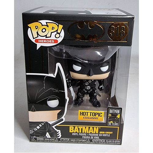 Funko POP! Heroes #318 Batman 80 Years Grim Knight #3 - Limited Hot Topic Exclusive - New, With Minor Box Damage