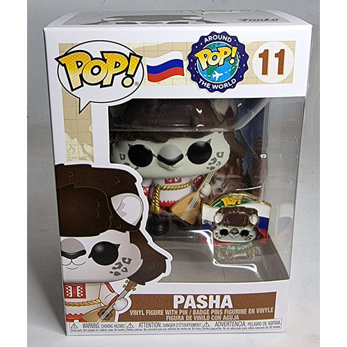 Funko POP! Around The World #11 Pasha (Includes Pin) - Limited Funko Shop Exclusive - New, With Minor Box Damage