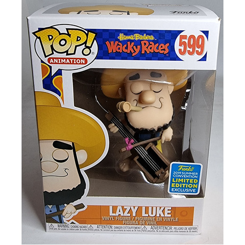 Funko POP! Animation Wacky Races #599 Lazy Luke (SDCC 2019) - Limited Comic Con Exclusive - New, With Minor Box Damage