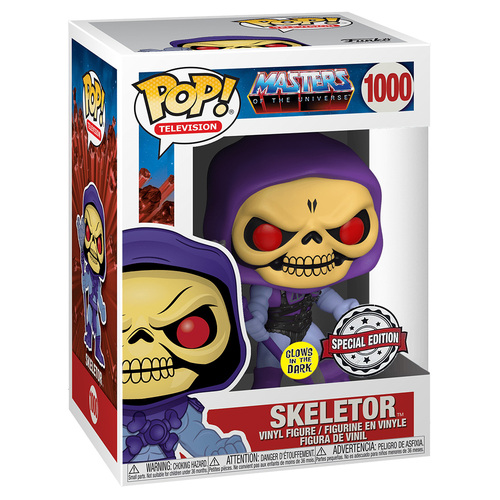 Funko POP! Masters Of The Universe #1000 Skeletor (Glows In The Dark)  - New, Mint Condition