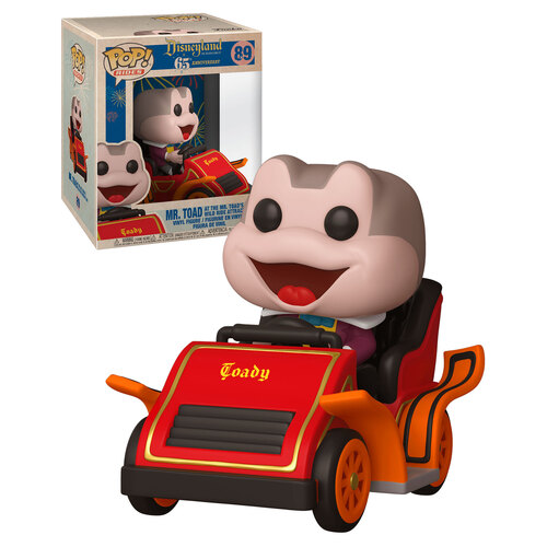 Funko POP! Rides Disney Disneyland 65th Anniversary #89 Mr. Toad At Wild Ride Attraction Super Sized - New, Mint Condition
