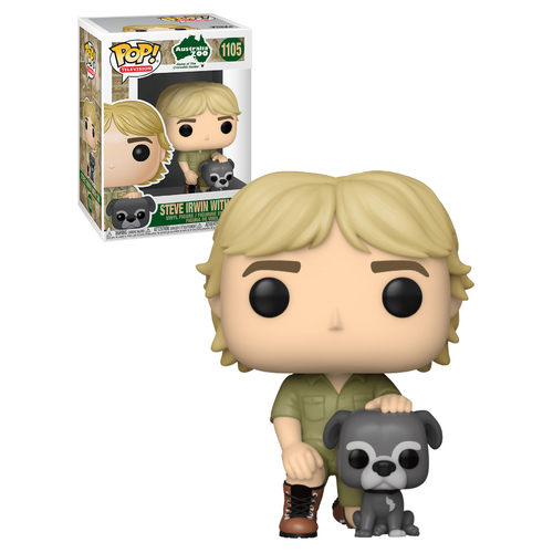 Funko POP! Television Australia Zoo The Crocodile Hunter #1105 Steve Irwin (With Sui)  - New, Mint Condition