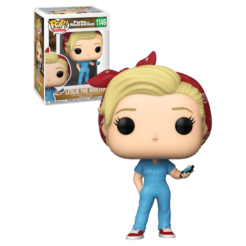 Funko POP! Television Parks & Recreation #1146 Leslie The Riveter - New, Mint Condition