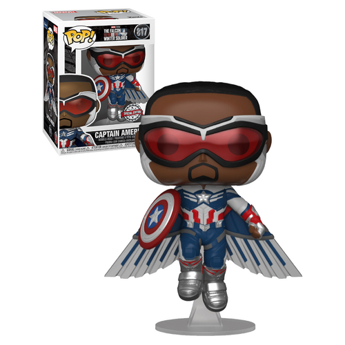 Funko POP! Marvel #817 Falcon And The Winter Soldier - Captain America Flying - New, Mint Condition
