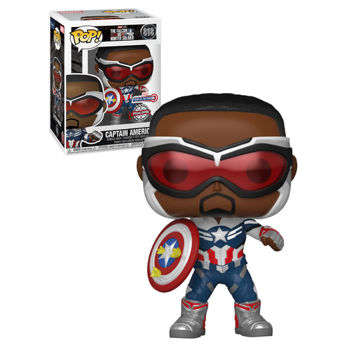 Funko POP! Marvel #818 Falcon And The Winter Soldier - Captain America (Year Of The Shield) - New, Mint Condition