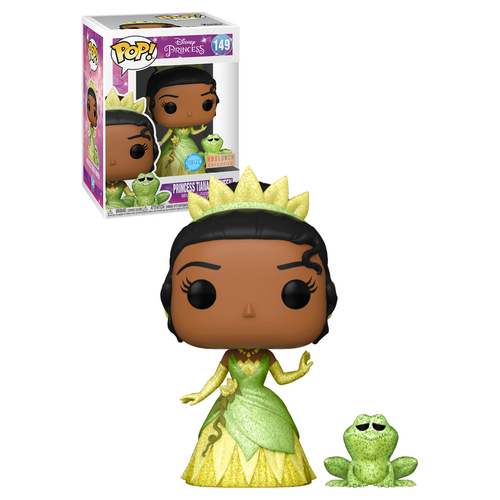 Funko POP! Disney Princesses #149 Princess Tiana And Naveen (Glitter) - Limited Box Lunch Exclusive - New, Mint Condition