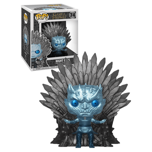 Funko POP! Game Of Thrones #74 Super Sized Night King On Throne (Metallic) - New, Mint Condition