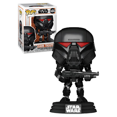 Funko POP! Star Wars #466 The Mandalorian - Dark Trooper - New, Mint Condition